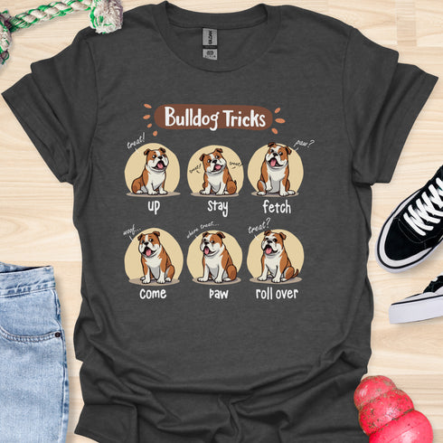 Bulldog tricks - V2 - Happy Smiley T-Shirt